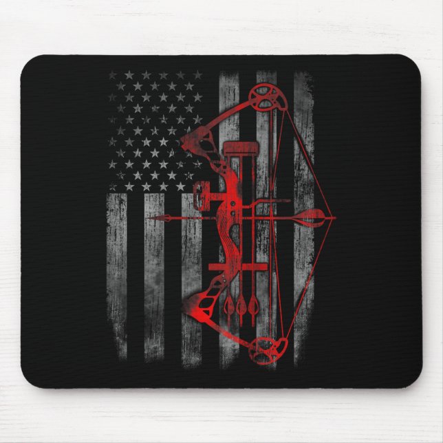 Bow Junting Flag Archery Funny Junting Gift Mousepad (Vorne)