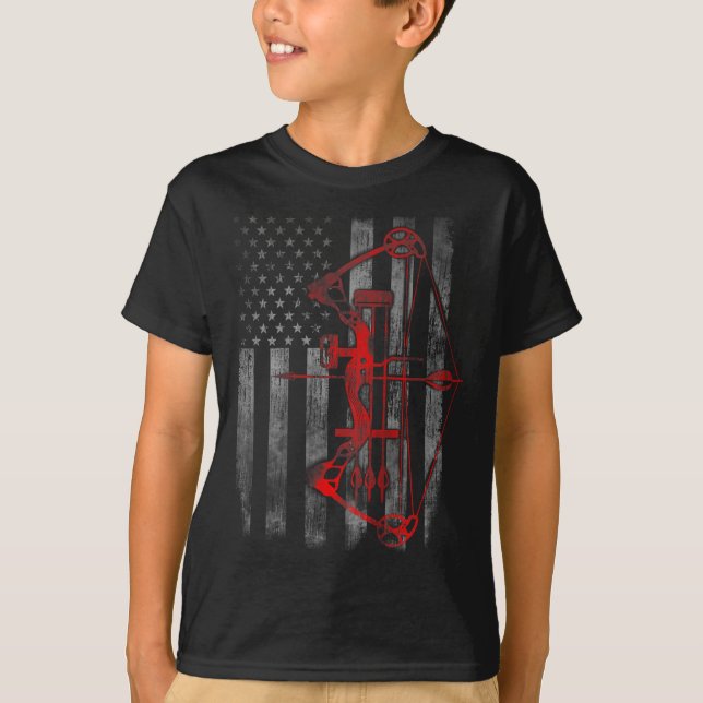 Bow Junting Flag Archery Funny Junting Gift T-Shirt (Vorderseite)