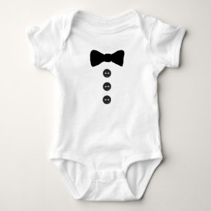 Bow Krawatte Baby Boy's Bodysuit Strampler