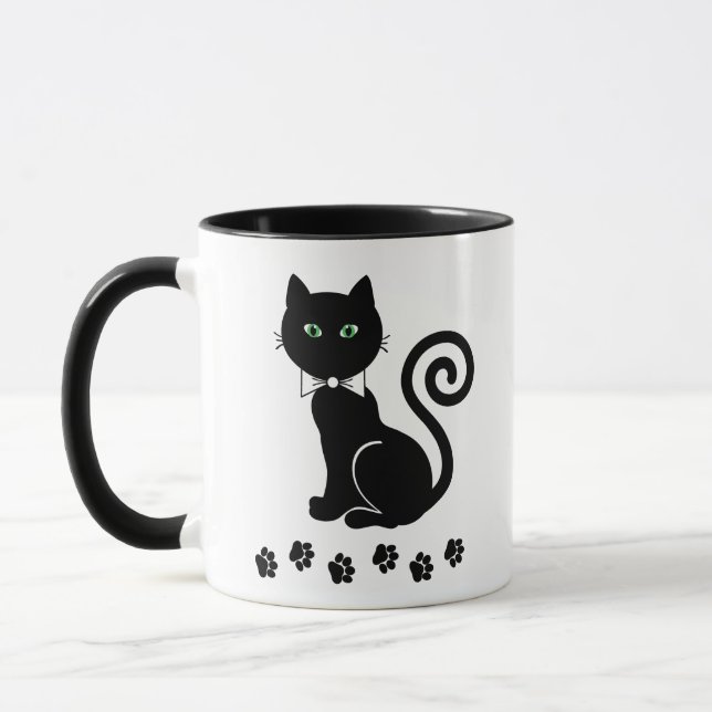Bow Krawatte Cat Tasse (Links)