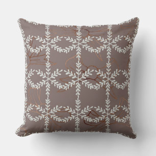 Bow Krawatte Foil Designer/Schneeflocke Kissen