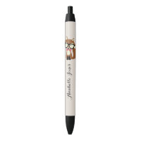 Bow Krawatte und Brille Hipster Brown Fox Personal