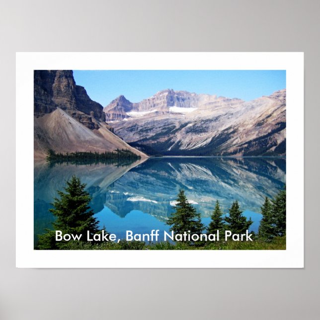Bow Lake, Banff National Park, Kanada Poster (Vorne)