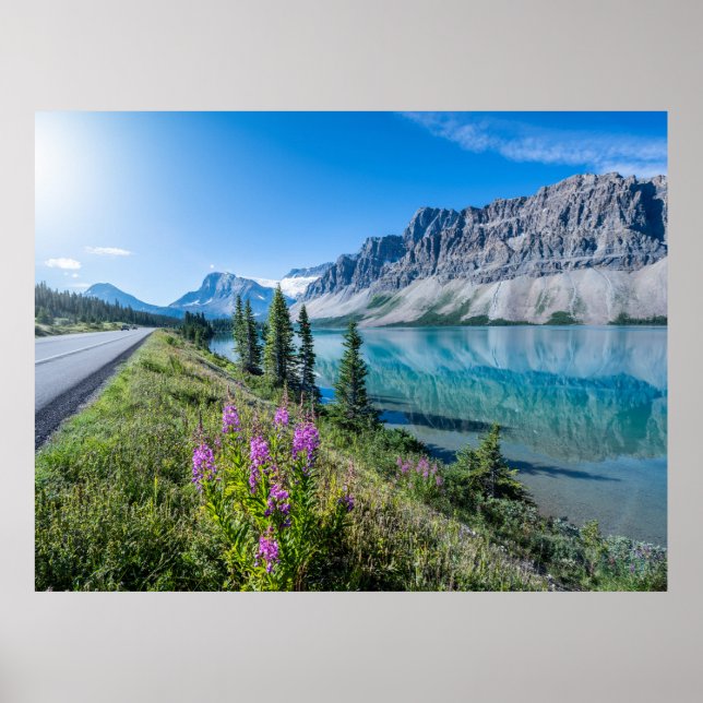 Bow Lake Banff National Park Kanada Reisen Poster (Vorne)