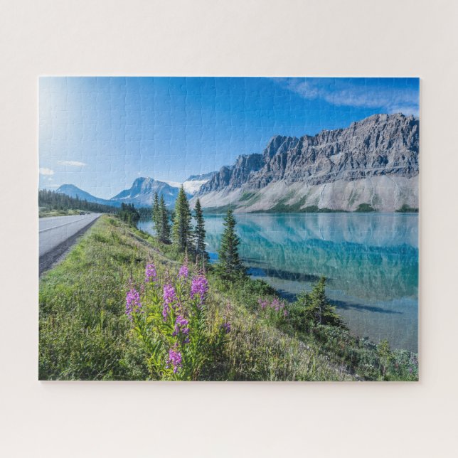 Bow Lake Banff National Park Kanada Reisen Puzzle (Horizontal)