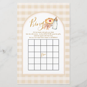 Bow Little Süsse Pie Pastel Gingham Bingo Game