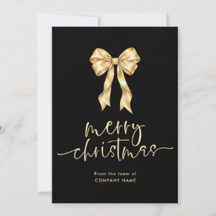 Bow Logo 2027 Kalender QR Schwarz Frohe Weihnachte Feiertagskarte