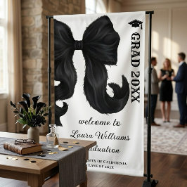 Bow Moderne Abschluss-Willkommensschild Banner