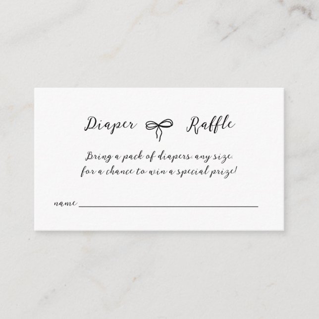 Bow Moderne Minimalistisch neutrale Babydusche Begleitkarte (Vorderseite)