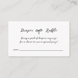 Bow Moderne Minimalistisch neutrale Babydusche Begleitkarte