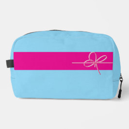 Bow on Pink Waschbeutel