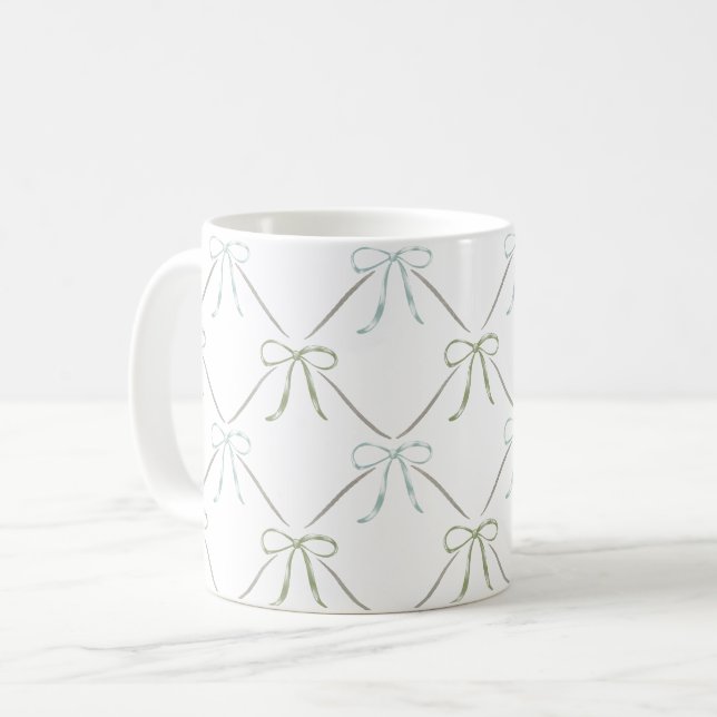 Bow Pattern-Tasse Kaffeetasse (Vorderseite Links)