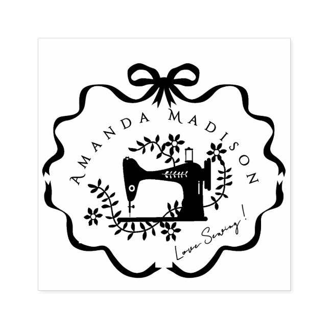 Bow Ribbon Nähkautschuk-Briefmarke Gummistempel (Prägung)