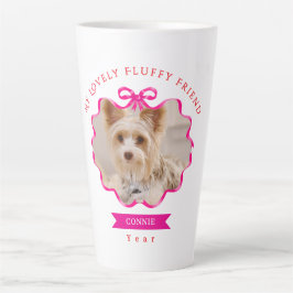 Bow Ribbon Pet Memory Foto Red Milchtasse