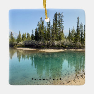 Bow River in Canmore Kanada Keramikornament