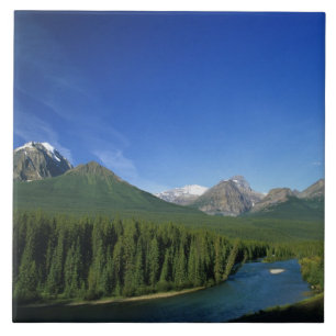 Bow River nahe dem Banff-Nationalpark in Alberta Fliese