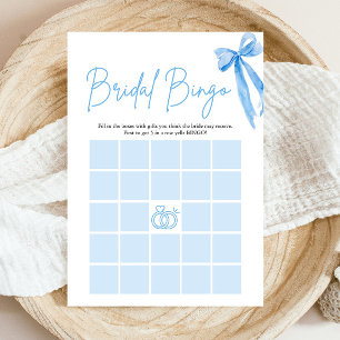 Bow She's The Knot Brautparty Bingo Game Einladung