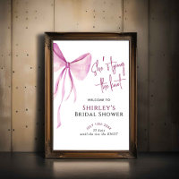 Bow She's The Knot Brautparty Welcome