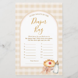 Bow Süsse Pie Pastel Gingham Was ist in der Windel