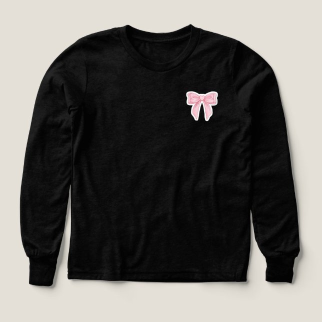 Bow T-Shitrt für Mädchen (Design Vorderseite)