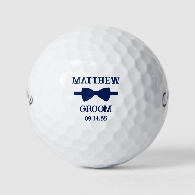 Bow Tie Groom Golfball (Vorderseite)