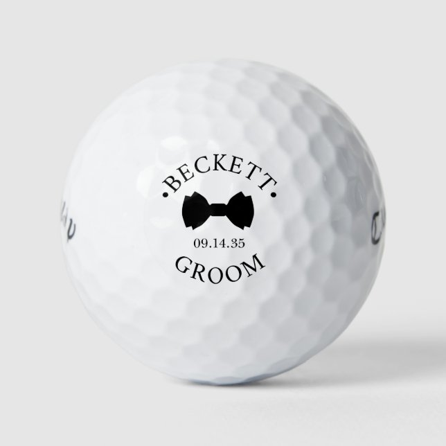 Bow Tie Groom Golfball (Vorderseite)