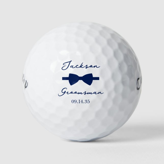 Bow Tie Groomsman Golfball (Vorderseite)