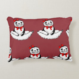 Bow-tiful Seal – Christmas Edition Dekokissen
