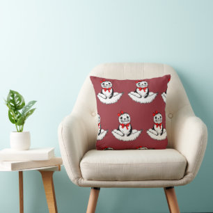 Bow-tiful Seal – Weihnachtsedition Kissen