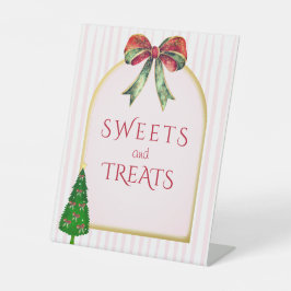 Bow Tis The Season Bridal Shower Sweets & Treats Sockelschild