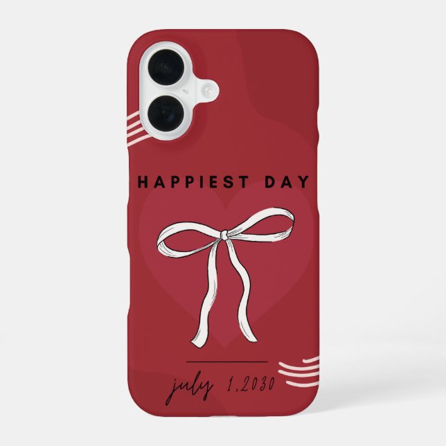 Bow to Your Style – Comic Burst iPhone 16 Hülle (Rückseite)