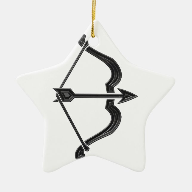 Bow und Arrow Keramik Ornament (Vorne)