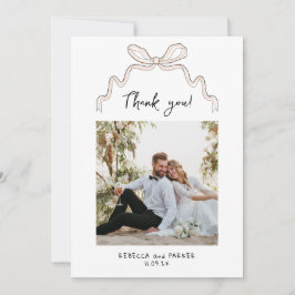 Bow und Blume Hochzeit Danke Foto Qr Scan