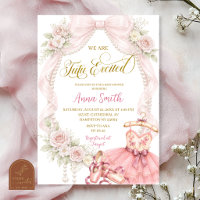 Bow und Perlen-Tutu begeisterte Babyparty