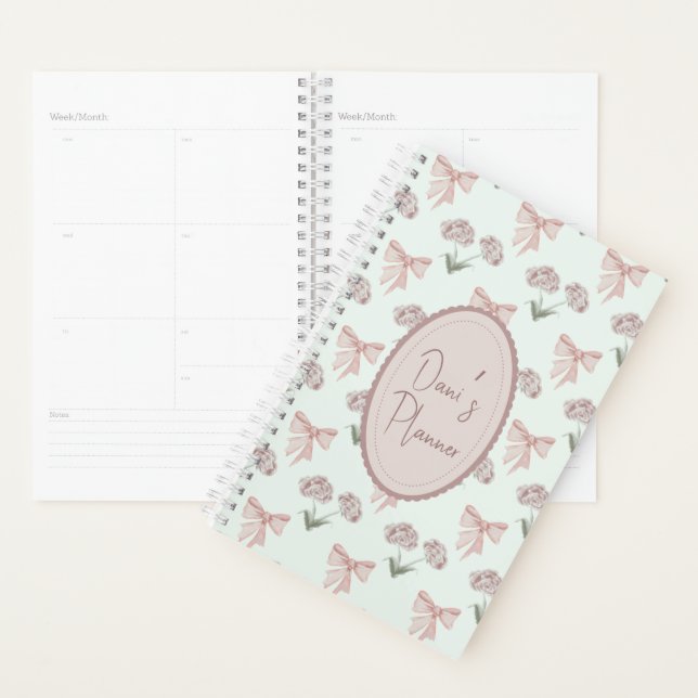 Bow und Rose Coquette Bullet Journal Planer (Anzeige)