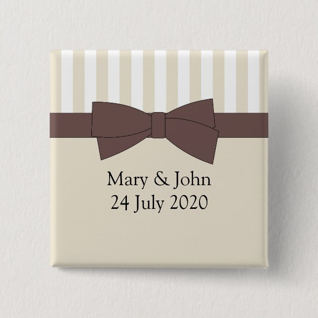 Bow und Streifen. Text anpassen Button (Vorderseite)