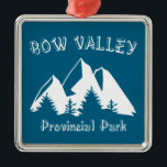 Bow Valley Provincial Park Ornament Aus Metall<br><div class="desc">Bow Valley Provincial Park ist ein Provinzpark in Alberta,  Kanada. Der Park wurde 1959 im Bogen des Flusses Bow an seinem Zusammenfluss mit dem Kananaskis Fluss gegründet und ist einer von vielen Park innerhalb des Kananaskis Country Park Systems.</div>