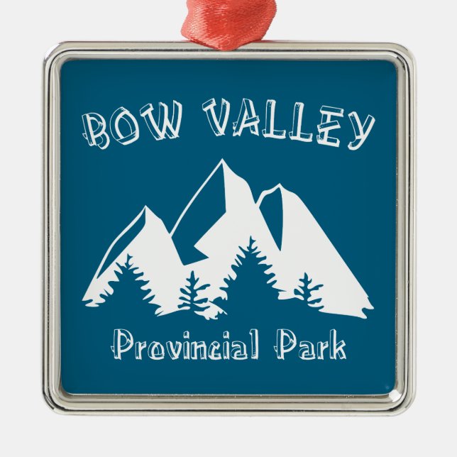 Bow Valley Provincial Park Ornament Aus Metall (Vorne)