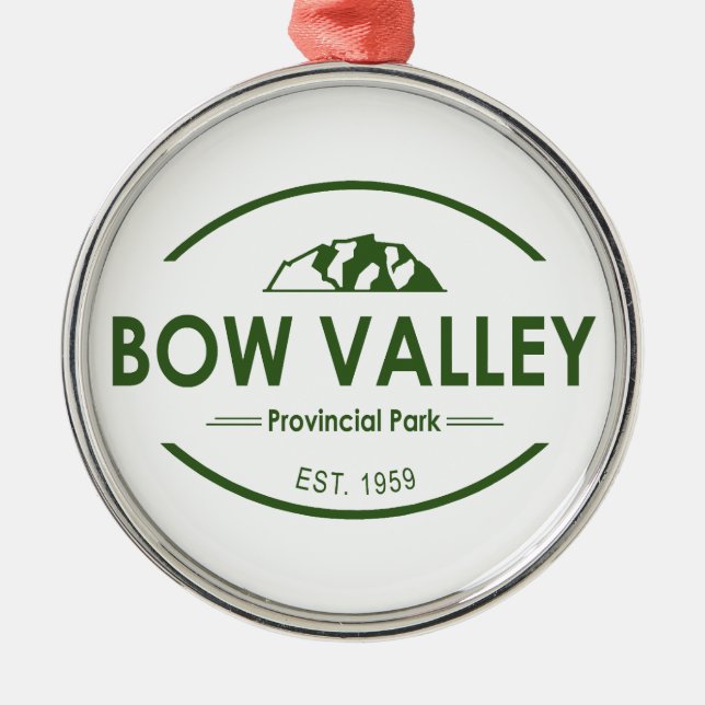 Bow Valley Provincial Park Ornament Aus Metall (Vorne)