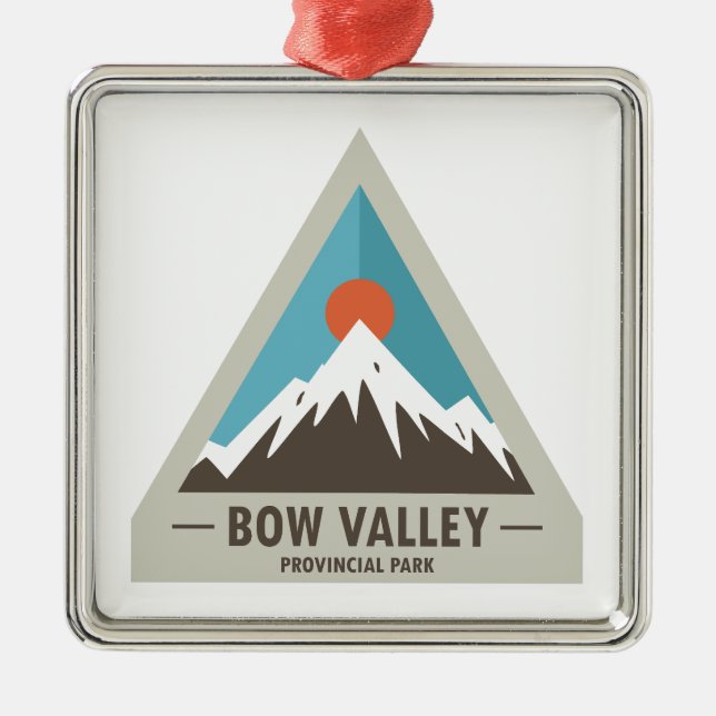 Bow Valley Provincial Park Ornament Aus Metall (Vorne)