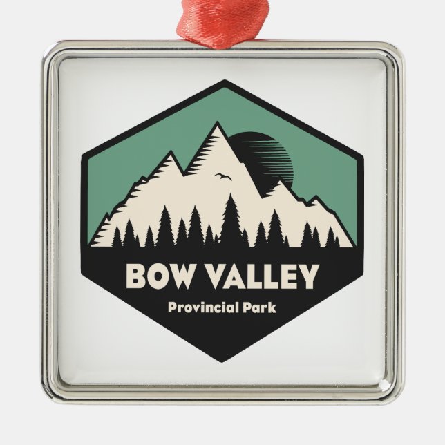 Bow Valley Provincial Park Ornament Aus Metall (Vorne)