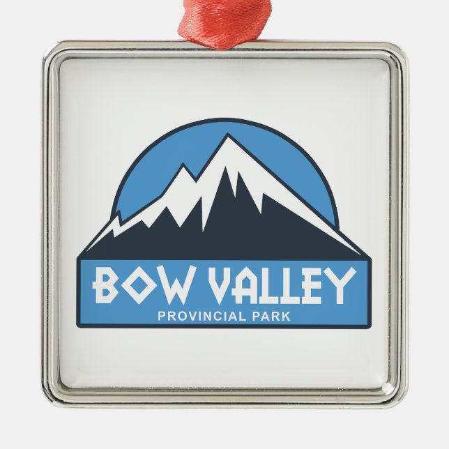 Bow Valley Provincial Park Ornament Aus Metall (Vorne)