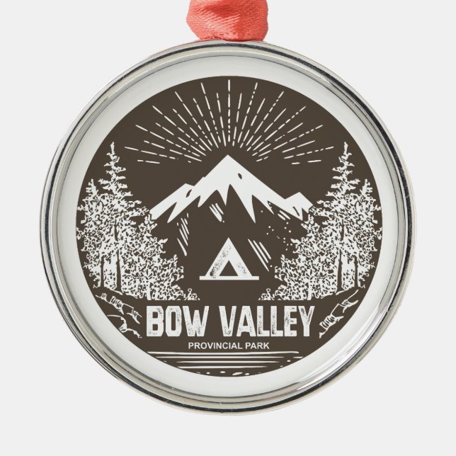 Bow Valley Provincial Park Ornament Aus Metall (Vorne)