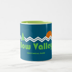 Bow Valley Provincial Park Retro Zweifarbige Tasse