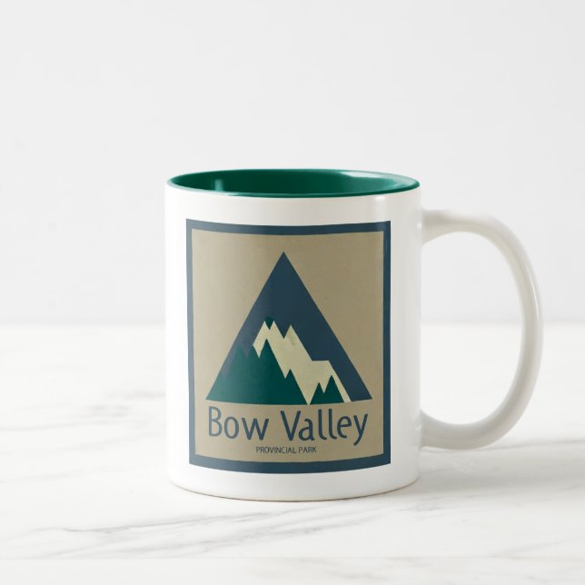 Bow Valley Provincial Park Rustic Zweifarbige Tasse (Rechts)