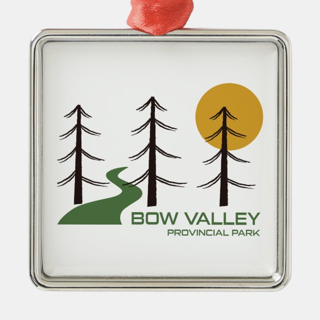 Bow Valley Provincial Park Trail Ornament Aus Metall (Vorne)