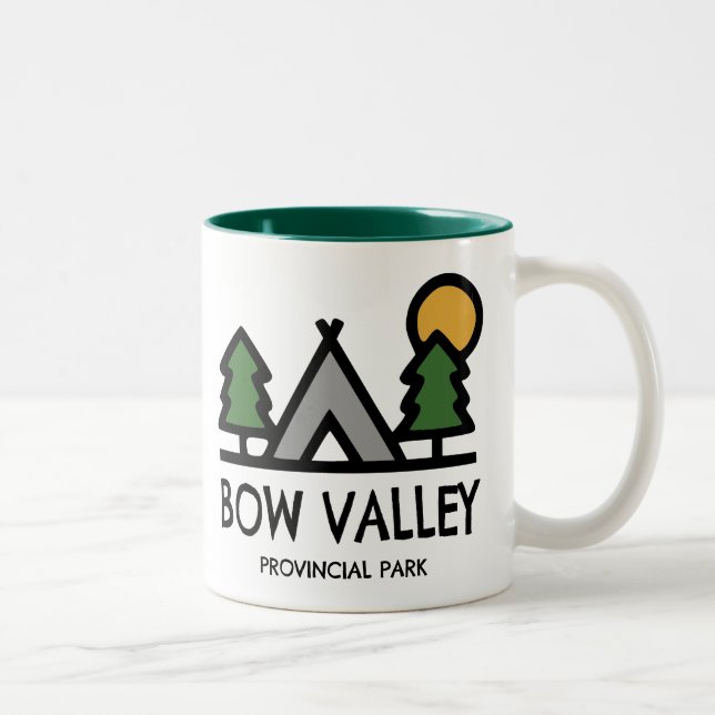 Bow Valley Provincial Park Zweifarbige Tasse (Rechts)