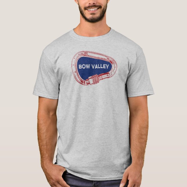 Bow Valley Rock Klettersteig Carabiner T-Shirt (Vorderseite)