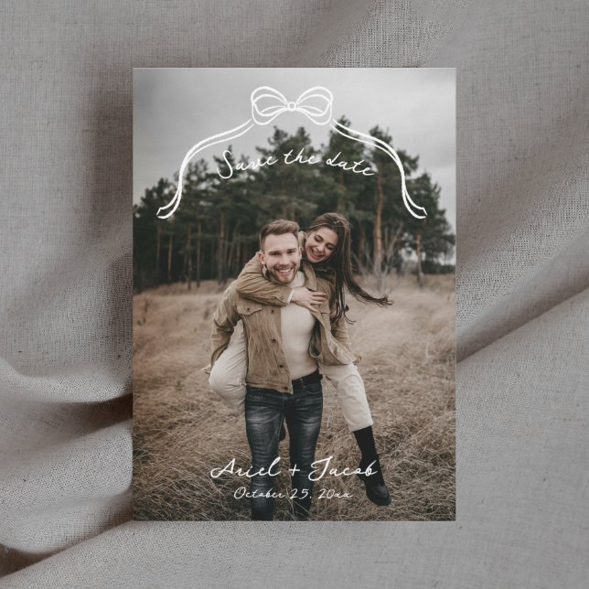 Bow Wedding speichert das Datum Save The Date (Von Creator hochgeladen)