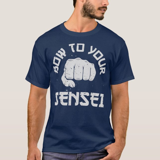 Bow zu Ihrem Sensei Funny Karate Martial Arts Men T-Shirt (Vorderseite)